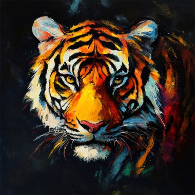 Tijger Art schilderij